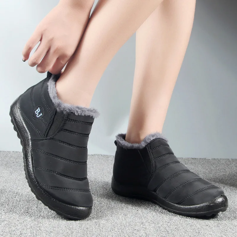 Top Trends: New Classic BJ Boots Women Slip On Keep Warm Waterproof Man Snow Boots Plush Ankle Boots For Winter Lovers Shoes Unisex Booties Shoppable Styles