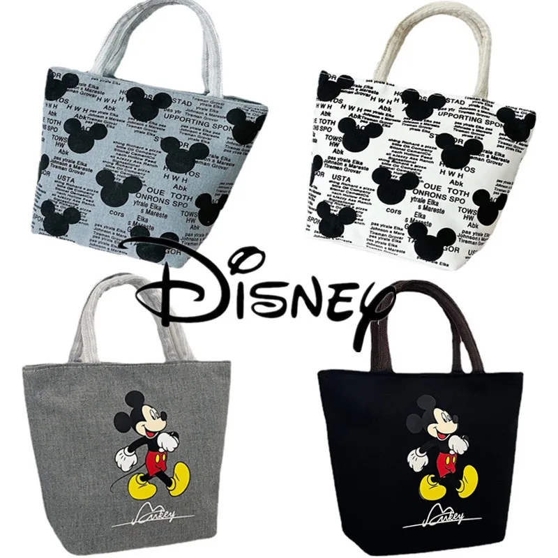 Top Trends: Disney Women's Handbag 2023 Cartoon Mickey Mouse Minnie Canvas Tote Bag For Girls Cute Anime Multifunctional Lunch Bag Gifts Shoppable Styles