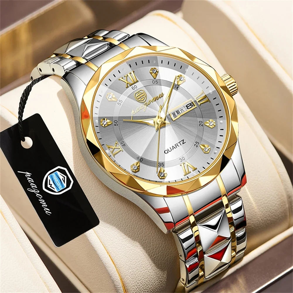 Top Trends: 2024 Mens Sports Watches For Men Luxury Stainless Steel Quartz Wrist Watch Calendar Luminous Clock Man Business Casual Watch Shoppable Styles