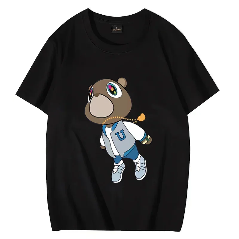 Top Trends: Kanye West Graduation Bear Classic Graphics T-Shirt Men Women &#039; S Summer Top Fashion Clothes Cotton Oversized Unisex Tee Shirts Shoppable Styles