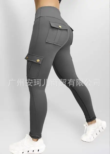 Top Trends: Women&#039;s Pants 2023 Summer Fashion Pocket Design Plain High Waist Skinny Daily Long Butt Lifting Active Pants Y2K Streetwear Shoppable Styles