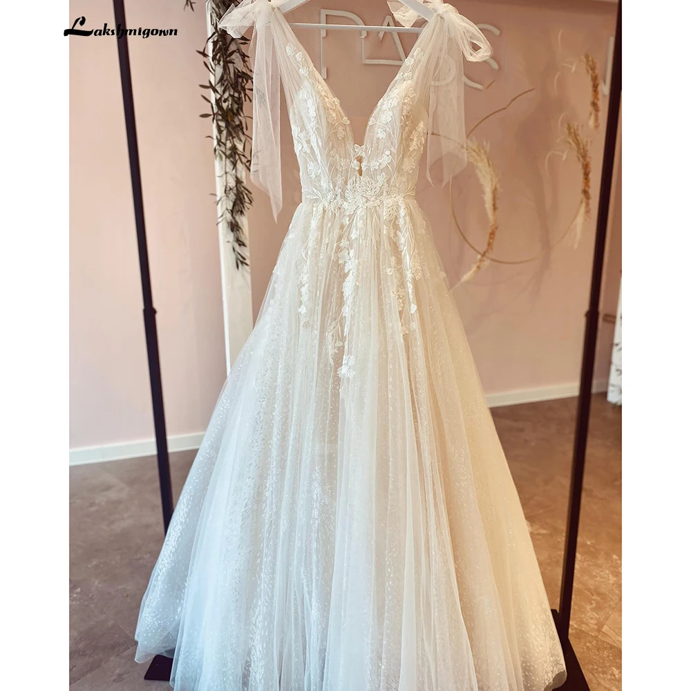 Top Trends: Vintage Lace Wedding Dress With Dectach Bow Open Back 2022 Vestidos Civil Birdal Boho Wedding Gowns Lakshmigown Shoppable Styles