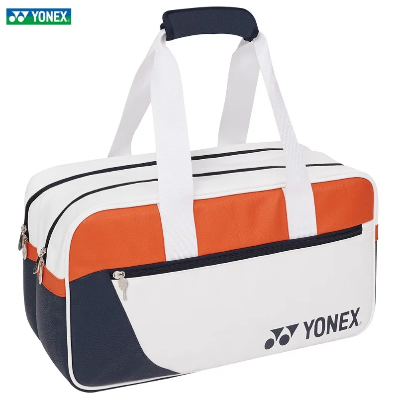 Top Trends: YONEX High Quality Durable Badminton Racket Sports Bag PU Leather Mini Tournament 2-3 Pieces Tennis Racquet Bag Unisex White Shoppable Styles