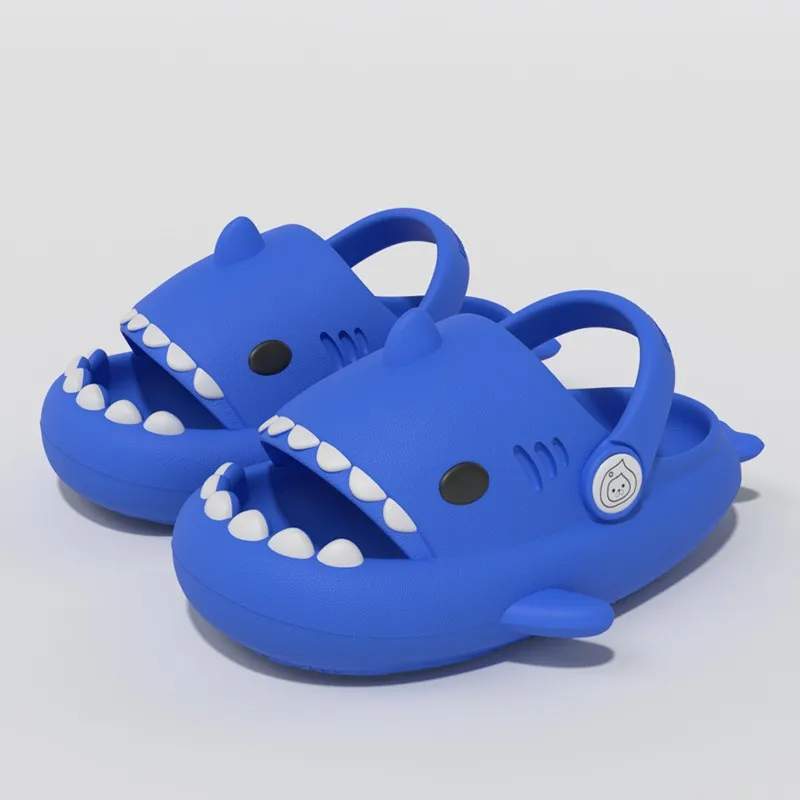 Top Trends: Comwarm 2023 New Kids Shark Slippers Fashion Children Cartoon Slippers Girls Boys Home Non-slip Soft Sandal Outdoor Beach Slides Shoppable Styles