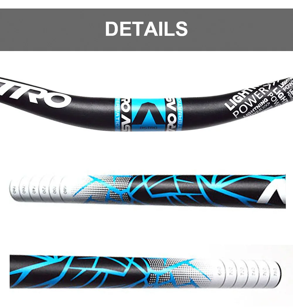 Fahrradlenker aus Aluminiumlegierung für Rennrad und Mountainbike, 31,8mm*780mm Lenkstange für Fahrräder – Detail 10