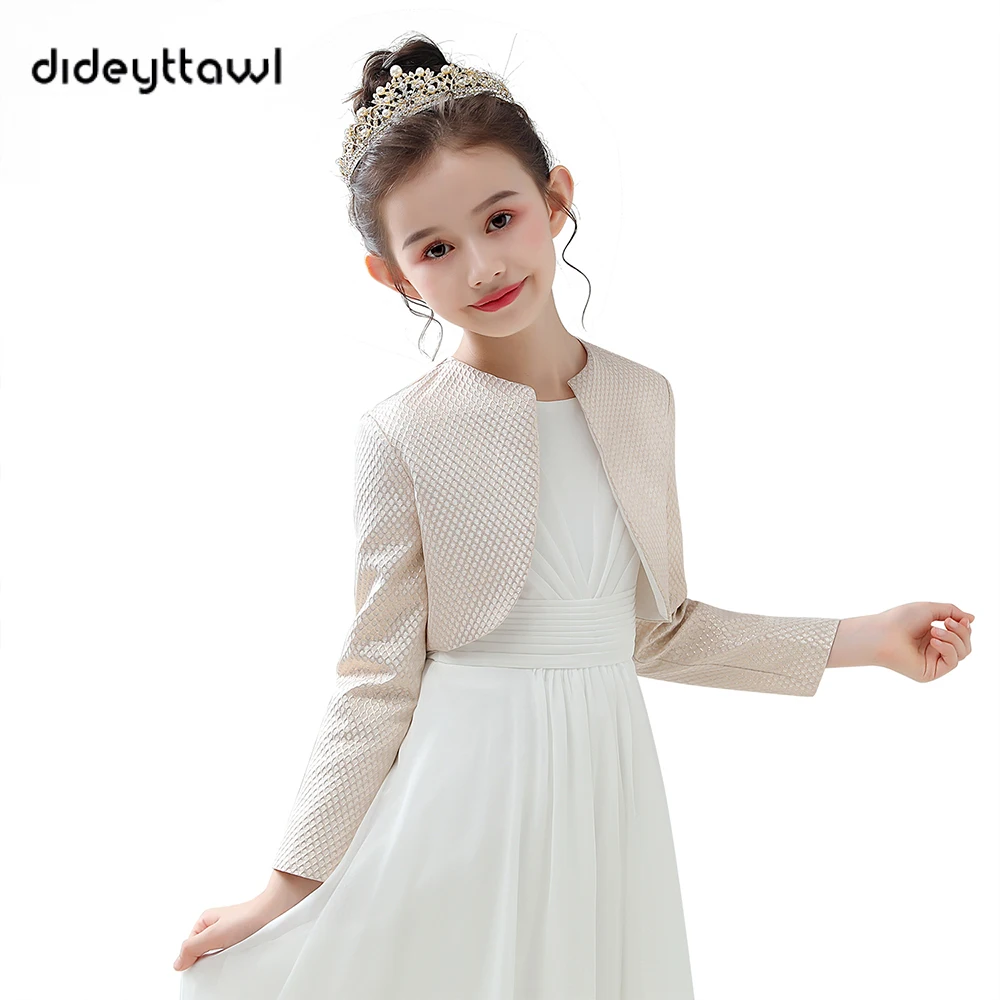 Top Trends: Dideyttawl Winter Long Sleeves Girls Coat Warm Girl's Shawl Princess Dress Party Outerwear Coats Shrug Match For Dress Autumn Shoppable Styles