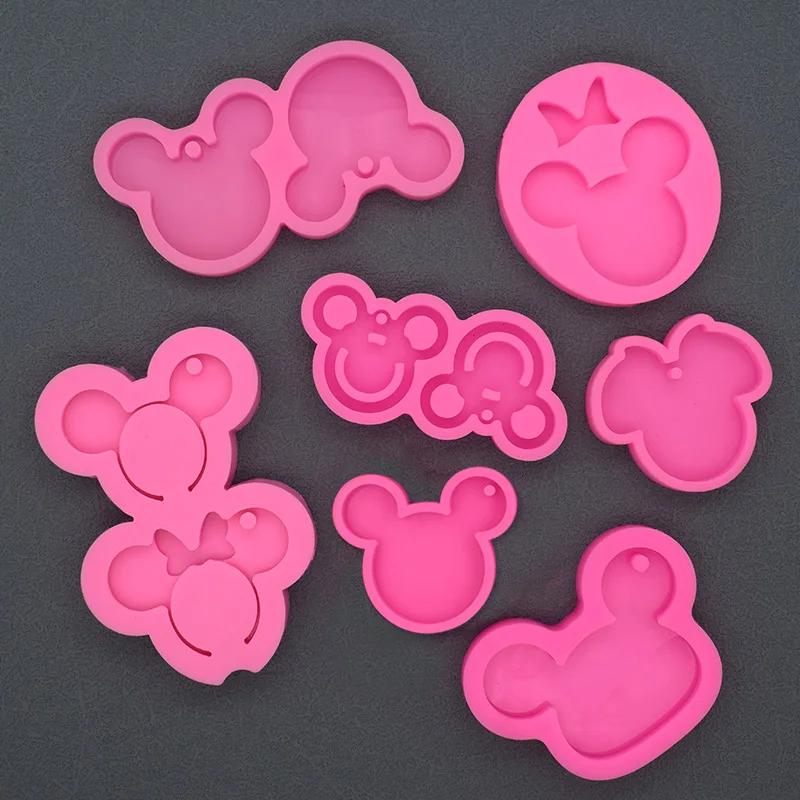 Top Trends: 1pc Cartoon Mouse Pendant Silicone Molds For Epoxy Resin DIY Casting Keychain Jewelry Pendant Resin Mold Jewelry Making Supplies Shoppable Styles