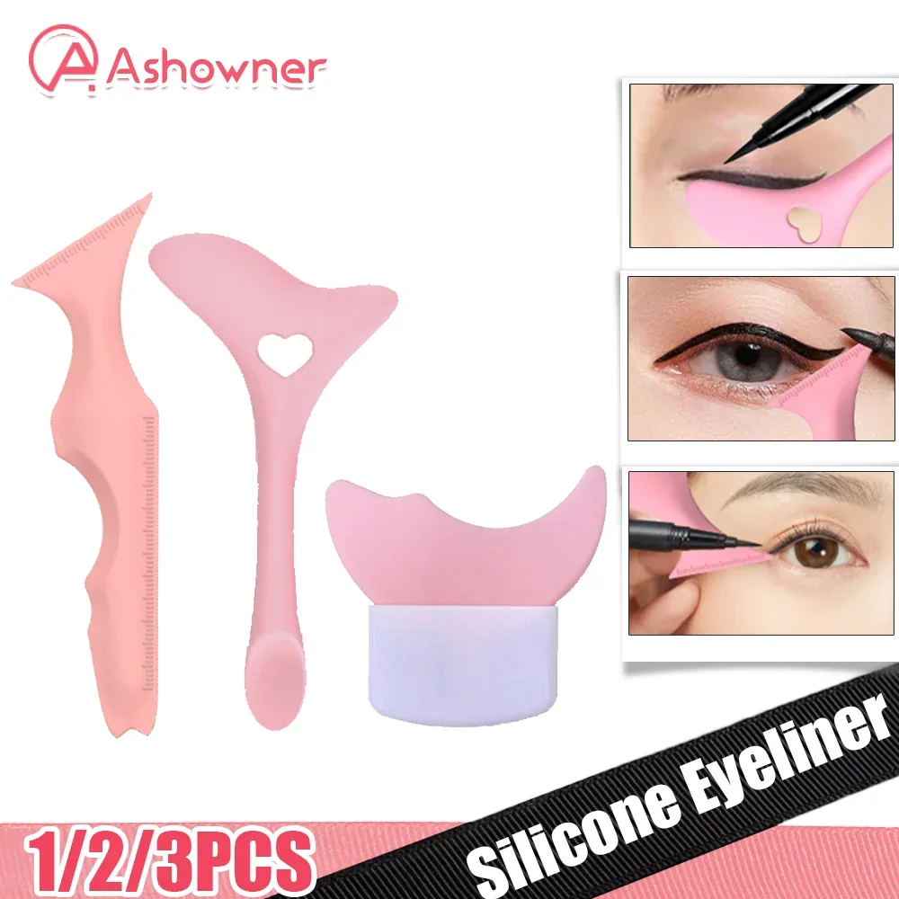 Top Trends: Silicone Eyeliner Ruler Stencil Wing Tips Makeup Assist Eyeliner Tool Reusable Multi-Functional Makeup Ruler Eye Makeup Assist Shoppable Styles