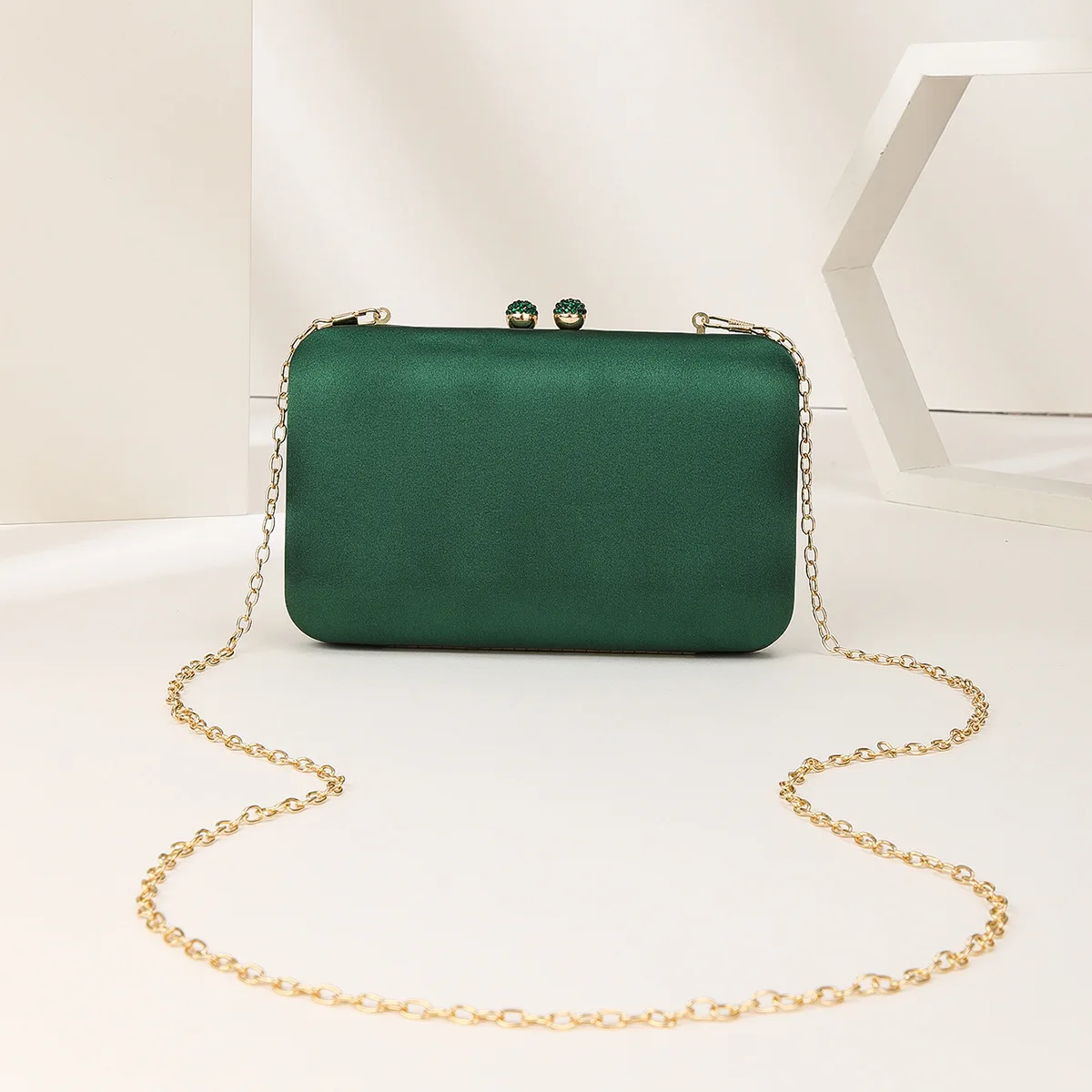 Top Trends: 2023 New Diamond Hasp Evening Bags Green Wedding Banquet Shoulder Bags Party Dinner Wallets Fashion Clutch Purse Drop Shipping Shoppable Styles - Image 4