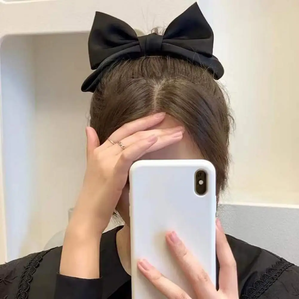 Top Trends: Fine Workmanship Attractive Sweet Bowknot Spring Clip Long Lasting Hair Barrette Elegant For Dating Shoppable Styles