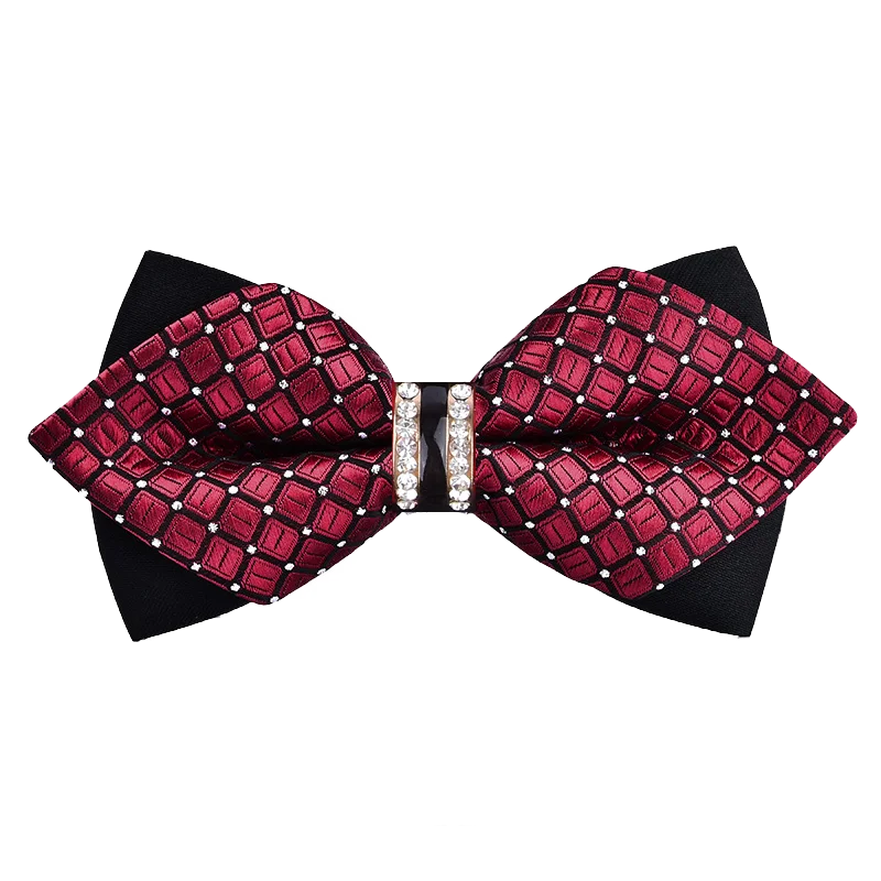 Top Trends: 1Piece Bow Tie Bling Crystal Metal Decoration Sharp Corners Butterfly Knot Men's Accessories Wedding Party Banquet Club Business Shoppable Styles - Image 3