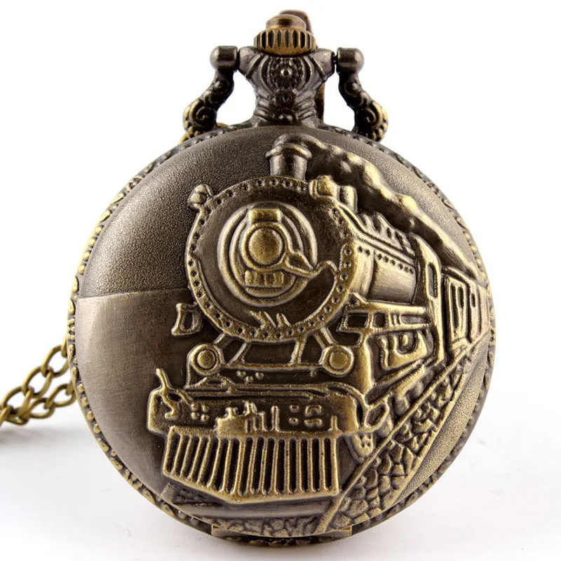 Top Trends: Retro Vintage Locomotive Railway Engine Pendant Chain Clock Pocket Watch Pocket Watch Gifts LL@17 Shoppable Styles