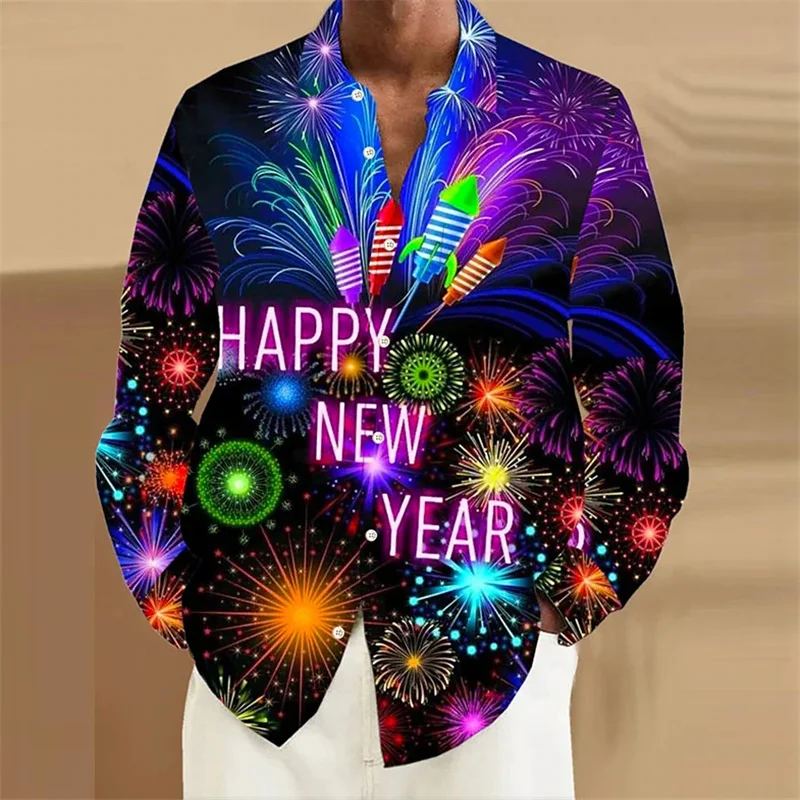 Top Trends: 2023 New Fun Christmas Themed 3D Printed Men&#039;s Shirts Casual Long Sleeve Streetwear Tops Unisex Holiday Party Hawaiian Shirts Shoppable Styles