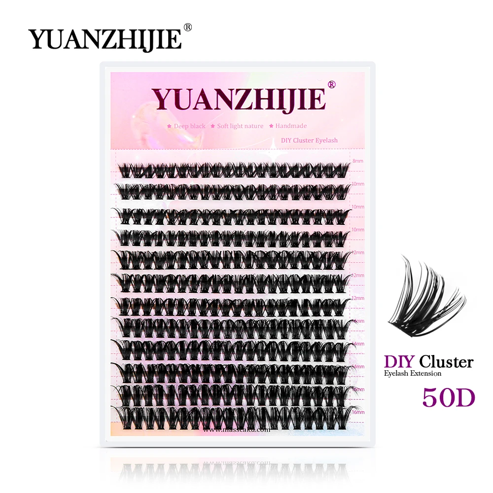 Top Trends: YUANZHIJIE 12Lines Professional DIY Clusters Eyelash Extension C D Curl Individual Grafting False Eyelashes Cilia DIY At Home Shoppable Styles