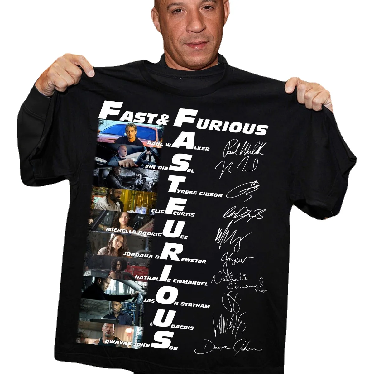 Top Trends: Fast.And. Furious Characters Signatures Mens T-Shirt. Premium Cotton Short Sleeve O-Neck Unisex T Shirt New S-3XL Shoppable Styles