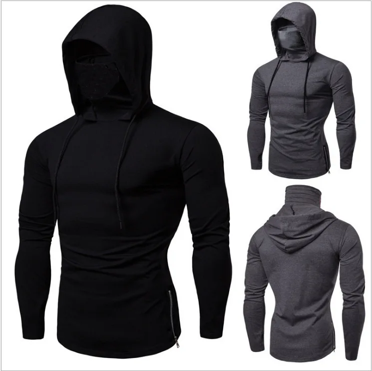 Top Trends: Men's Hooded Long Sleeve T-shirt: Stylish Athletic Fitness Top For An European-American Look Shoppable Styles