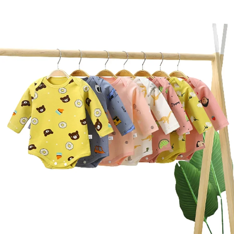 Top Trends: Cotton Newborn Baby Romper Girls Boys Cute Cartoon Animal Stripe Cloth For Kids Long Sleeve Autumn Rompers Jumpsuit Outfits Shoppable Styles - Image 6