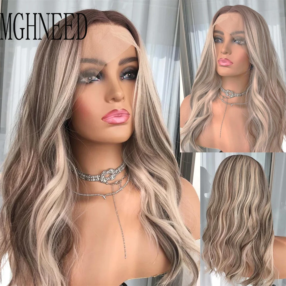 Top Trends: Highlighted Human Hair Lace Frontal Wig Brown Blonde 13x4 Lace Front Wigs For Women Natural Wave HD Transparent Lace Brazilian Shoppable Styles