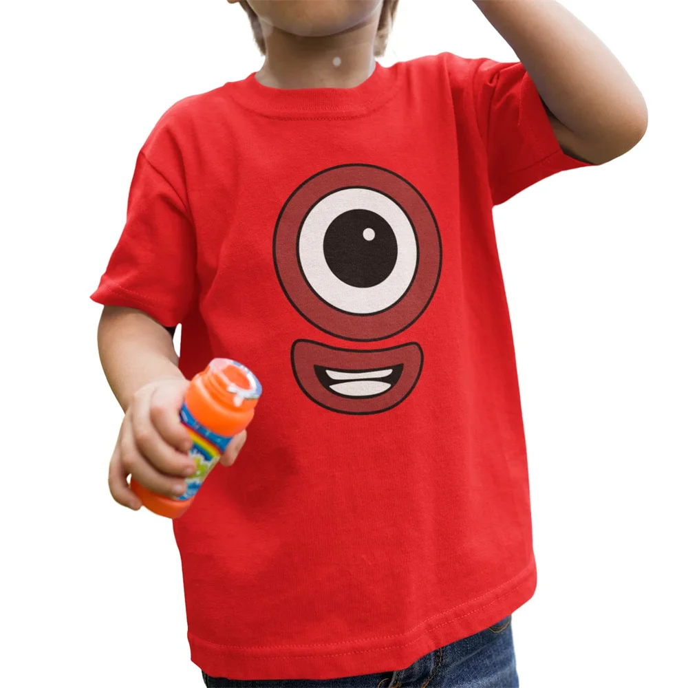 Top Trends: Numberblocks Tshirt For Kids Solid Junior Girl Clothing Funny Female Child Clothes Korean Soccer T-Shirts Fashionable Boy Tees Shoppable Styles