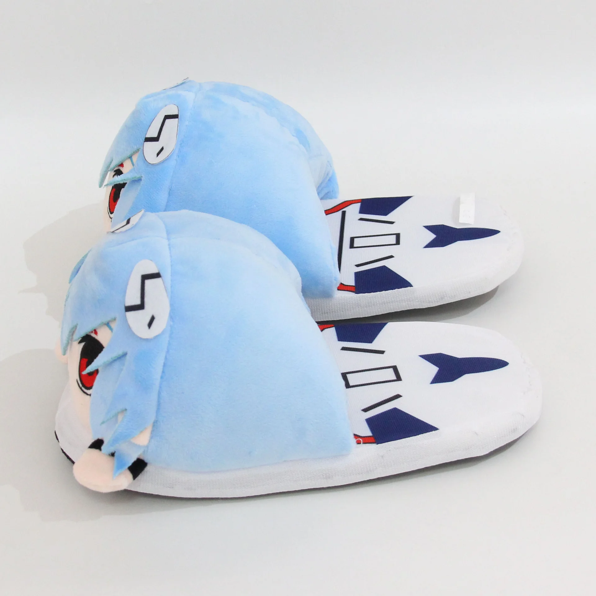 Top Trends: Cartoon Couple Home Slippers New Century Evangelical Soldier Plush Slippers Rei Ayanami Animation Autumn Winter Cotton Slipper Shoppable Styles - Image 3