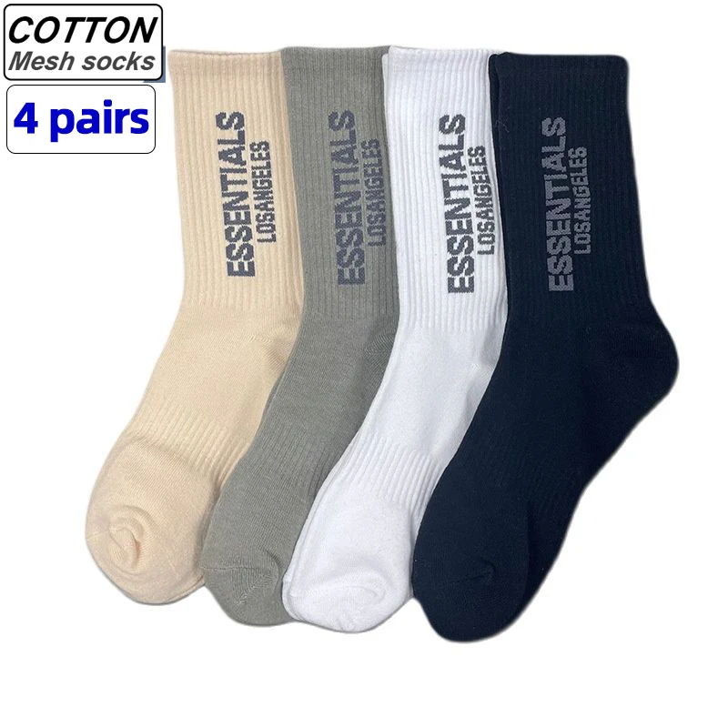 Top Trends: Essentials Socks Men Sports Breathable Socks Long Tube Cotton Socks Skateboard Casual Men And Women Couples Fashion Hip-hop Sock Shoppable Styles