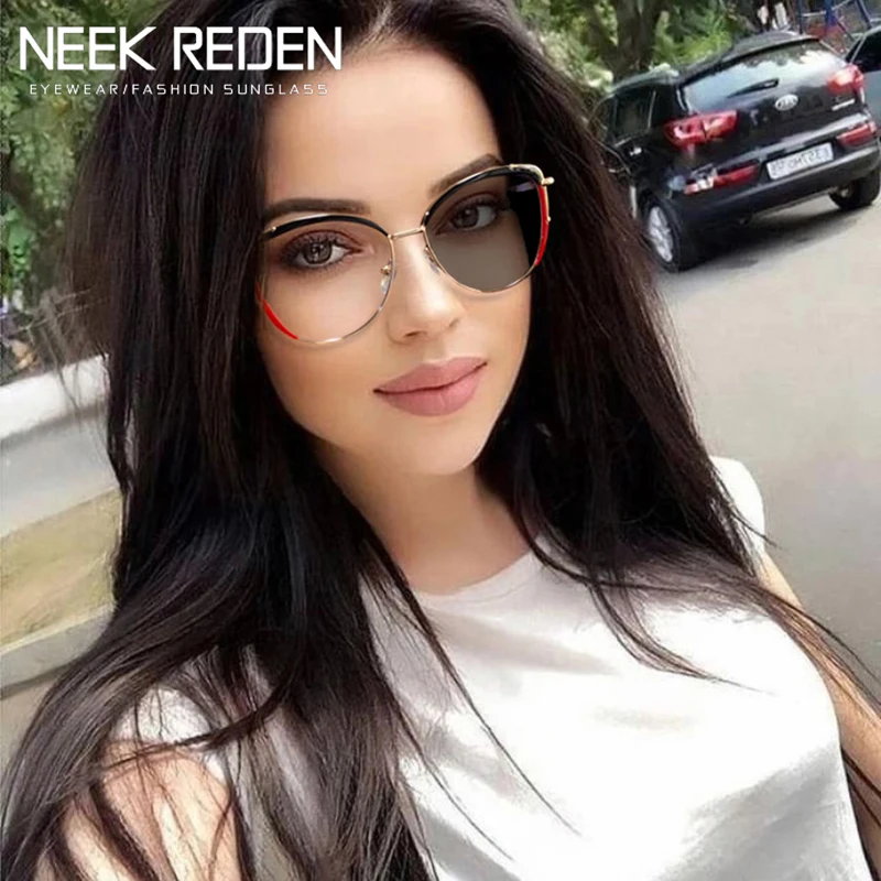 Top Trends: Oval Photochromic Myopia Glasses Women Red Black Tr90 Spring Leg Computer Eyeglasses With Diopters 0 -0.5 -1.75 -2.25 -3.75 -4.0 Shoppable Styles