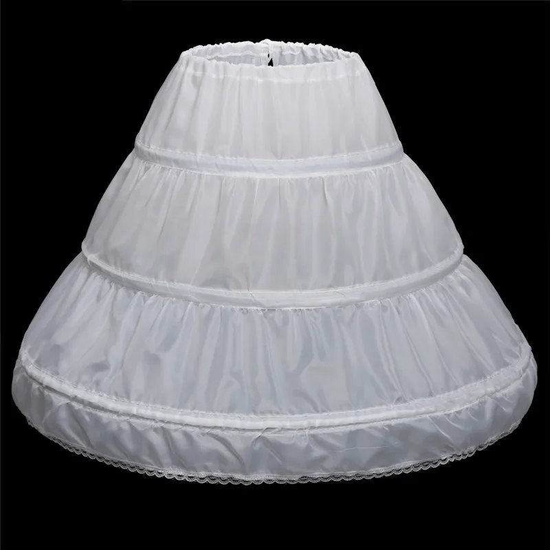 Top Trends: In Stock 3 Hoops One Layer White A-Line Flower Girl Dress Petticoat Kid Crinoline Underskirt Wedding Accessories Shoppable Styles