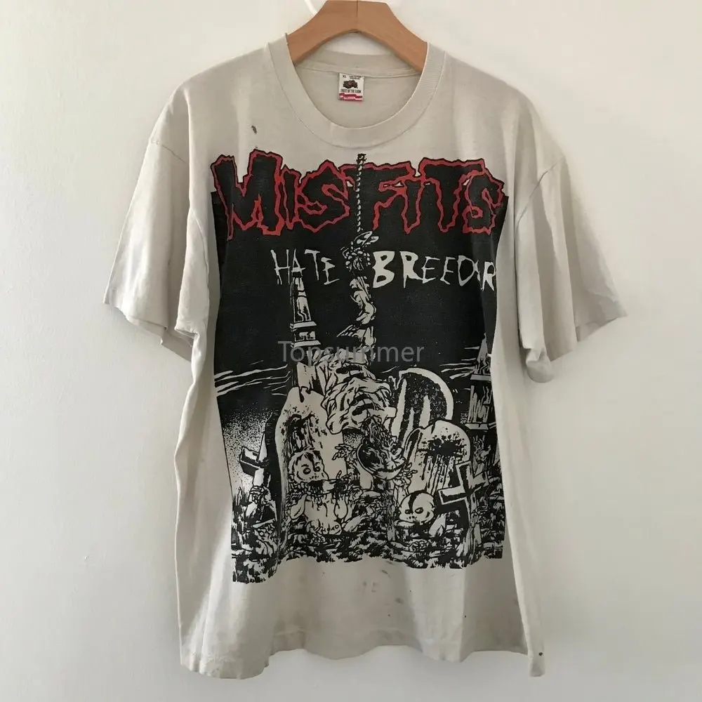 Top Trends: Vintage 80'S Misfits Hate Breeders Shirt Pushead Large Print Danzig Samhain Black Flag Henry Rollins Minor Threat Fugazi Shoppable Styles