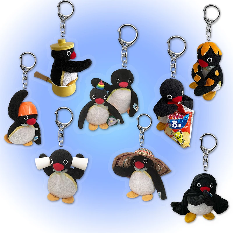 Top Trends: Cartoon Anime Cute Baby Penguin Key Chain Bag Pendant Gift Micro Landscape Decoration Key Ring Jewelry Wholesale Shoppable Styles