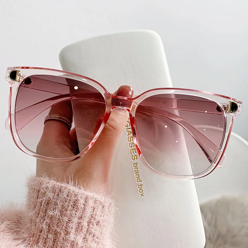 Top Trends: 2023 Fashion Oversized Sunglasses Woman Brand Designer Vintage Square Sun Glasses Female Big Frame Gradient Shades Oculos De Sol Shoppable Styles - Image 4