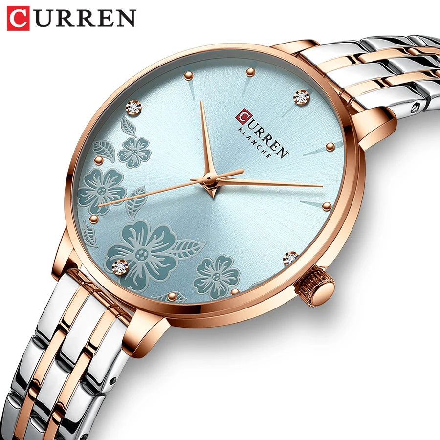 Top Trends: CURREN Brand Fashion Women Watches Stainless Steel Ultra Thin Quartz Watch Woman Romantic Clock Women's Watches Montre Femme Shoppable Styles