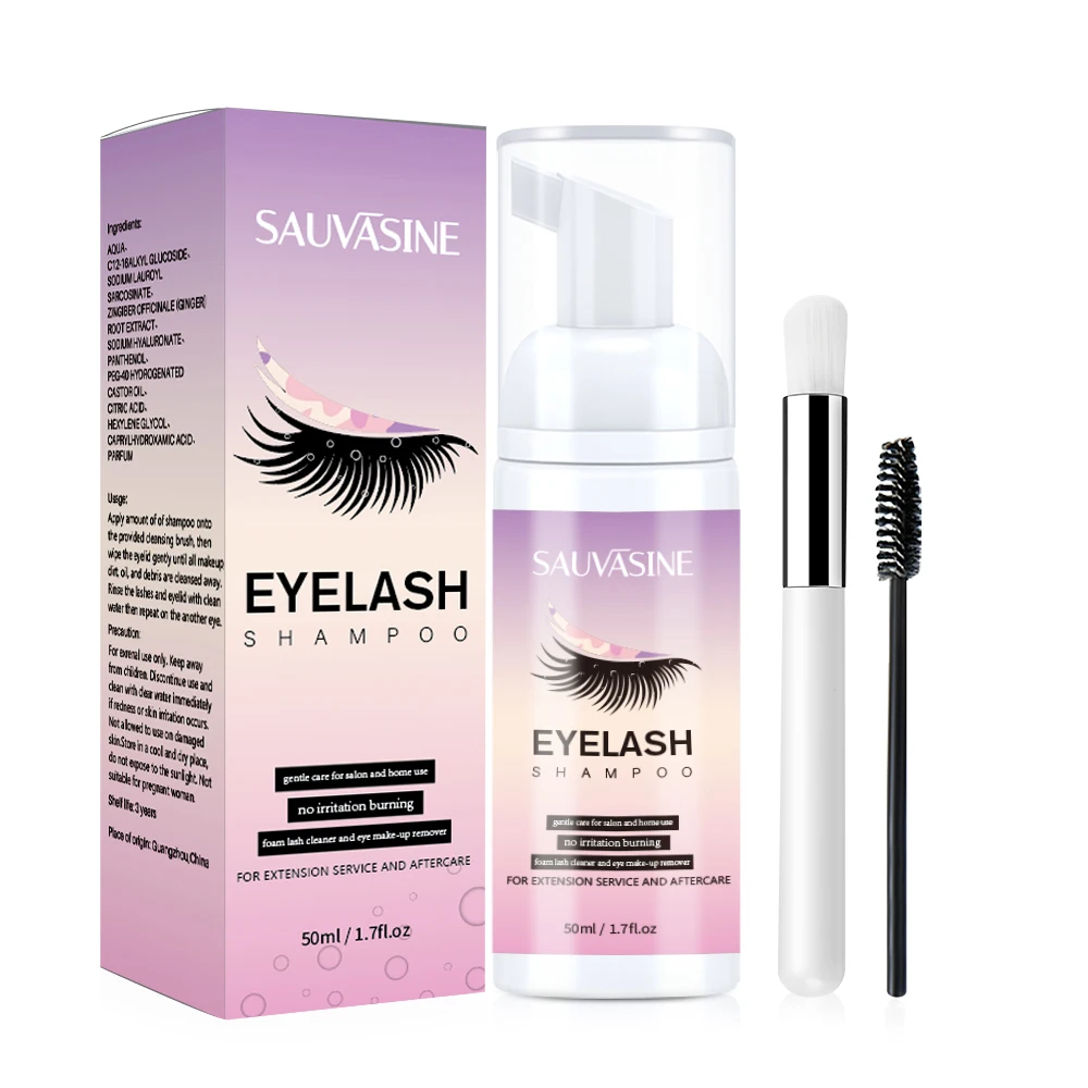 Top Trends: Professional Eyelash Extension Shampoo Foam Cleaner Mousse Wash Oil Dustcare Makeup Remover Glue 50ml Home Salon Persional Use Shoppable Styles