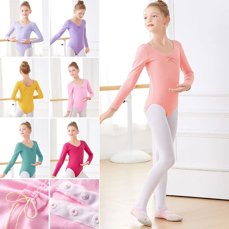 Top Trends: Ballet Leotards Kids Gymnastics Leotard Girls Dance Bodysuit Dancewear Dance Costumes Toddler Cotton Dance Leotard Short Sleeves Shoppable Styles