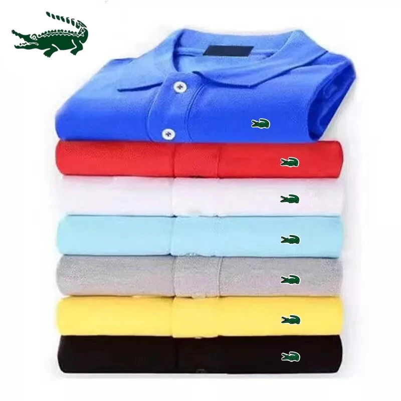 Top Trends: 2023 High Quality Men&#039;s Spring And Summer New Cotton Polo Shirt Top, Business Leisure Sports Short-sleeved T-shirt S-4xl Shoppable Styles