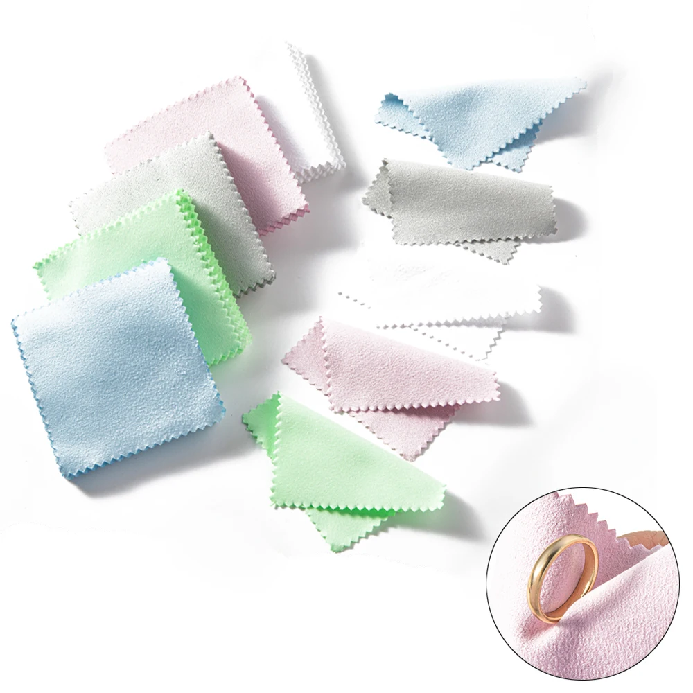 Top Trends: 10 / 50pcs Silver Polish Cleaner Cloth Soft Clean Wipe Wiping Cloth Jewelry Tool Making Supplies Napkins Cleaning Accessories Shoppable Styles