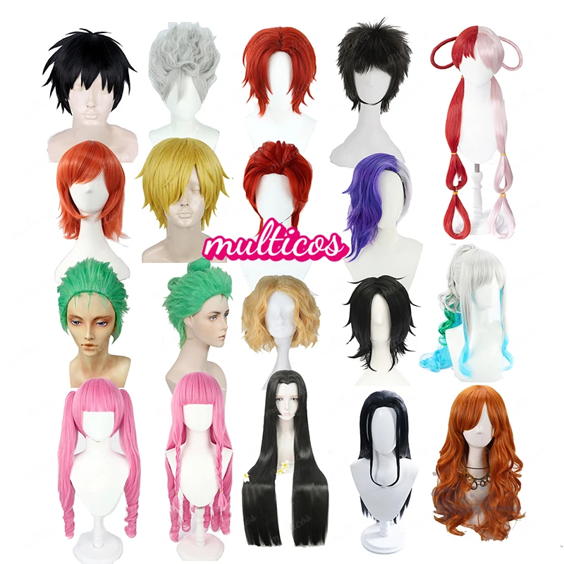 Top Trends: Anime ONE PIECE Wigs Monkey D. Luffy Nika Uta Yamato Nami Sanji Boa Hancock Ulti Perona Portgas D. Ace Roronoa Zoro Cosplay Wig Shoppable Styles