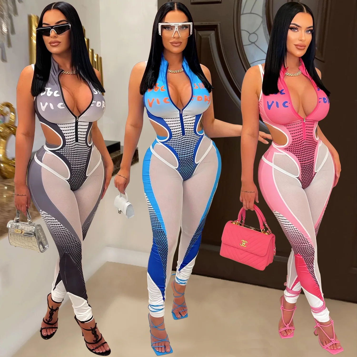 Top Trends: Sexy Two Piece Pant Set Outfits Matching 2023 Women Summer Jumpsuit Fashion Clothes Club Wear Y2K Streetwear 2 Piece Pant Sets Shoppable Styles