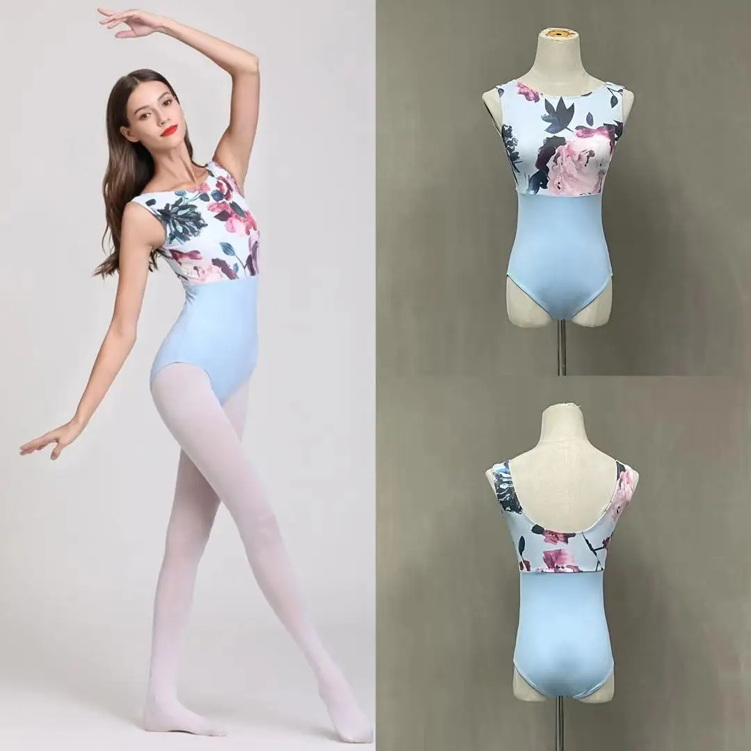 Top Trends: Ballet Printing Leotard Adult High Quality Practice Ballet Vest Dancing Costume Women Gymnastics Leotard Dance Coverall Shoppable Styles