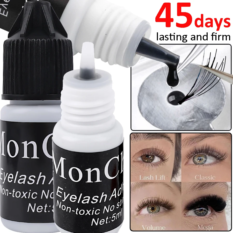 Top Trends: 5ml Black Eyelash Extension Glue Waterproof Quick Drying Sturdy Glue For Semi-Permanent DIY Grafting Eyelash Extension Glues Shoppable Styles