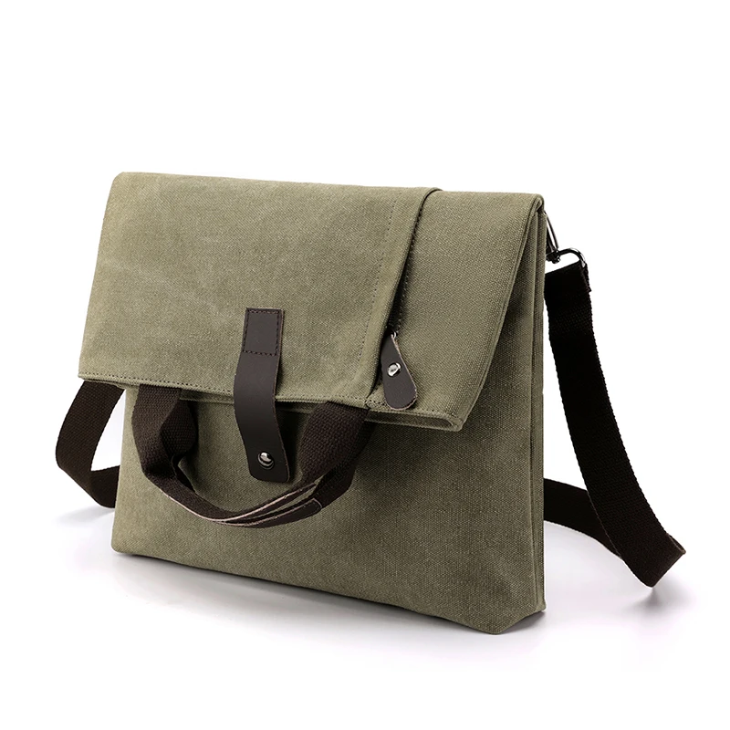 Top Trends: Men's Fashion Canvas Shoulder Bags Business Travel Crossbody Bags Men Multifunctional Messenger Bags Briefcase Men Handbag Tote Shoppable Styles - Image 2