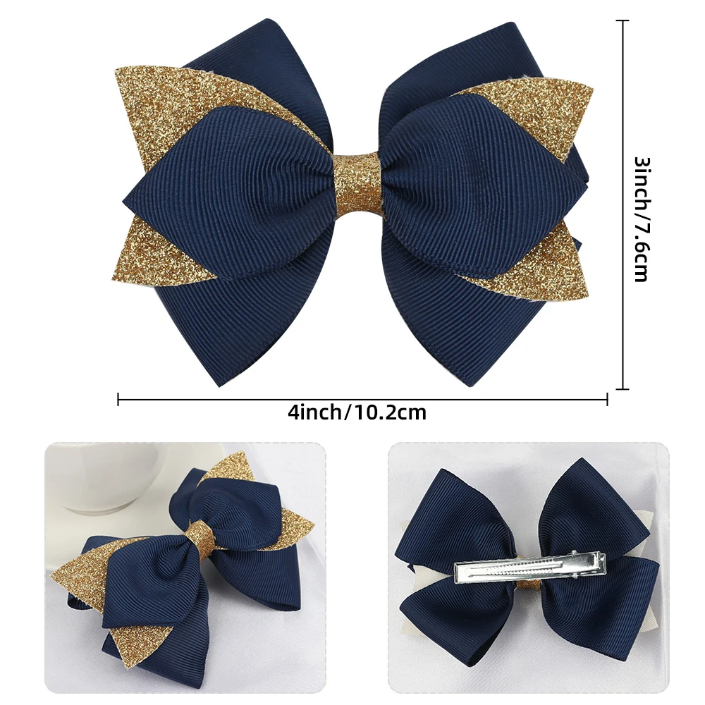 Top Trends: 1 / 2PCS / Set Hair Bows Hair Clips For Cute Girls Hairgrip Handmade Hairpin Boutique Barrette Headwear Kids Hair Accessories Shoppable Styles - Image 2