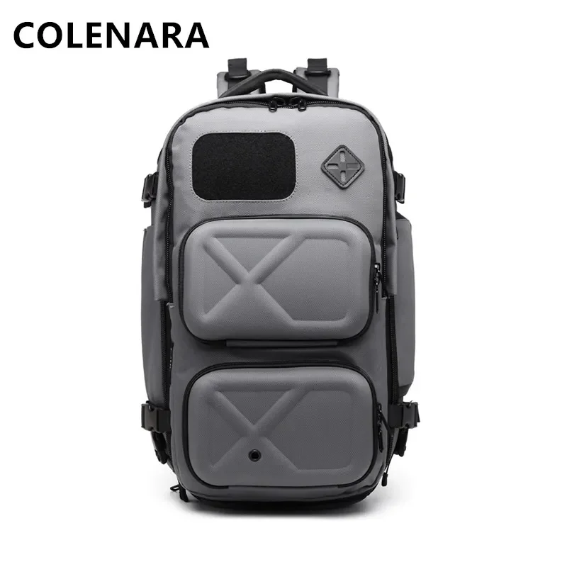 Top Trends: COLENARA Laptop Backpack Men&#039;s Multifunctional Short Trip Shoulder Bag Oxford Cloth Large Capacity Waterproof Shoulder Bag Shoppable Styles