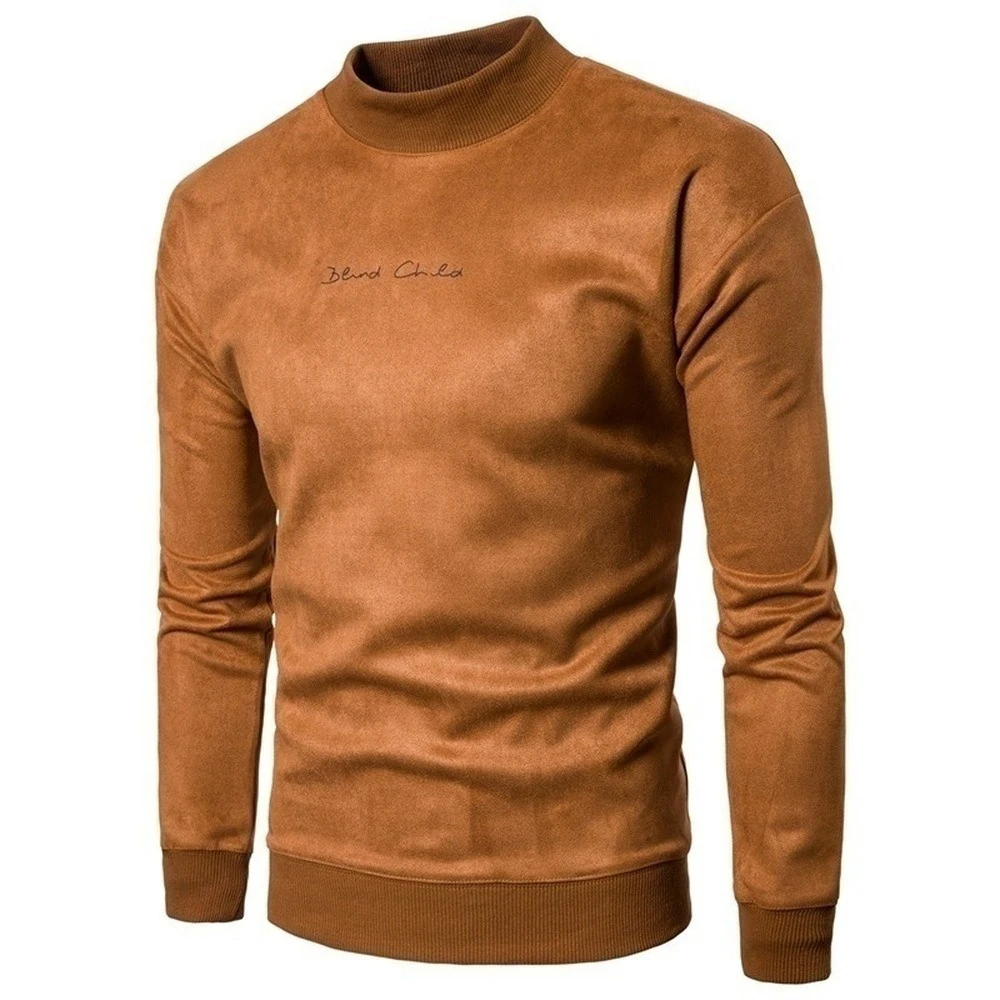 Top Trends: High Quality Men's Winter Warm Pullover Pure Color Fashion Plus Velvet Sweater Shoppable Styles