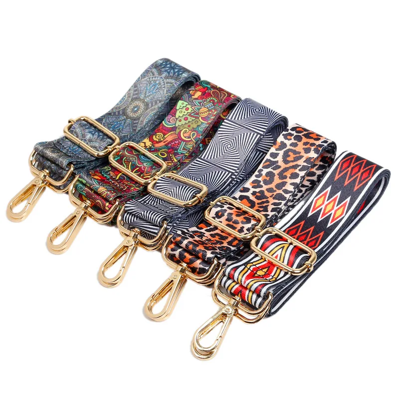 Top Trends: Adjustable Single Shoulde Messenger Bag Belt For Women Ethnic Style Color Contrast Replaceable Bag Accessories Shoppable Styles