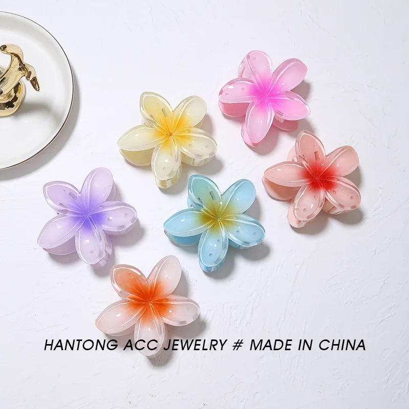 Top Trends: Plumeria Hair Clips Flower Hair Claw Clip Trendy Hair Clip Korean Hair Accessories For Girls Shoppable Styles