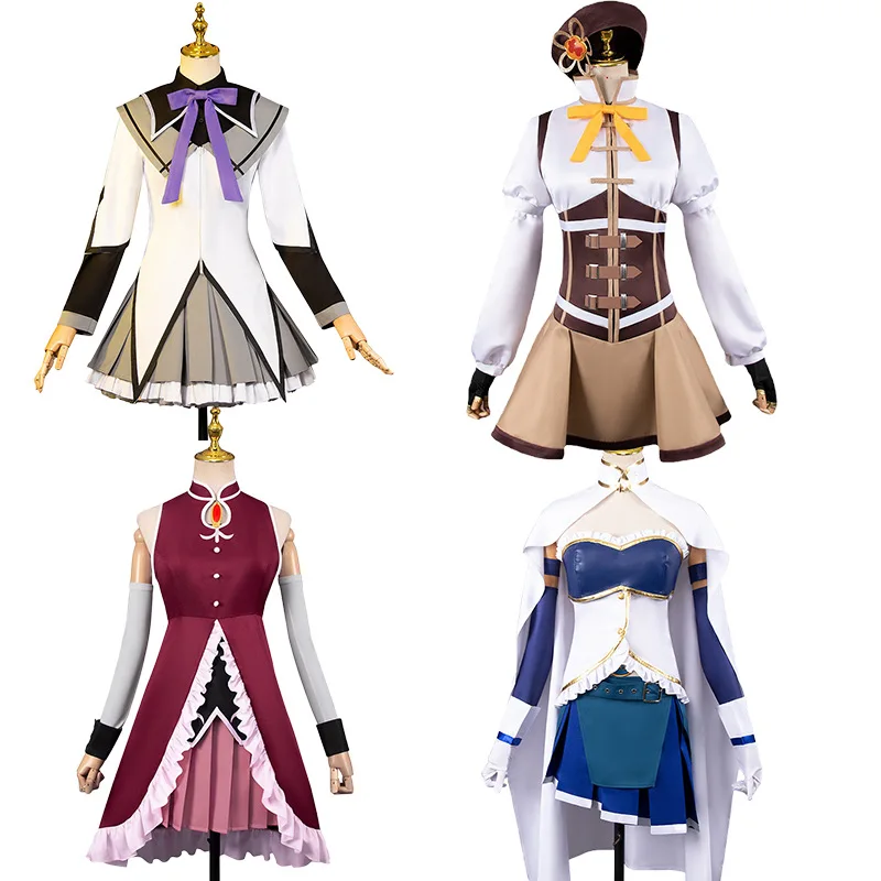 Top Trends: Anime Puella Magi Madoka Magica Sakura Kyouko Miki Sayaka Tomoe Mami Akemi Homura Cosplay Costume Wig Combats Skirt Uniform Shoppable Styles - Image 2