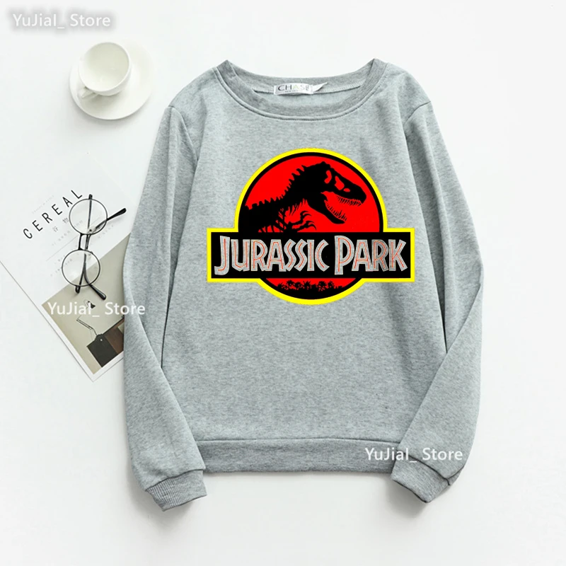 Top Trends: Jurassic Park Dinosaur Graphic Print Sweatshirt Girls Funny Harajuku Kawaii Clothes Jurassic World Long-Sleeved Jumper Shoppable Styles