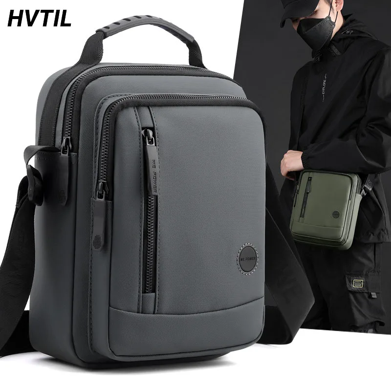 Top Trends: HTVIL Luxury Designer Men Nylon Waterproof Fashion Shoulder Bag High Quality Travel Anti-Theft Crossbody Pack European American Shoppable Styles