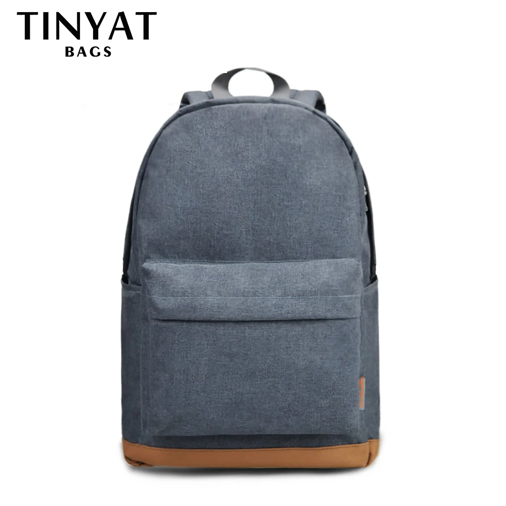 Top Trends: TINYAT Men's 15 Inch Laptop Backpacks Computer Male School Backpacks Rucksacks Leisure For Teenage Travel Shoulder Mochila Grey Shoppable Styles