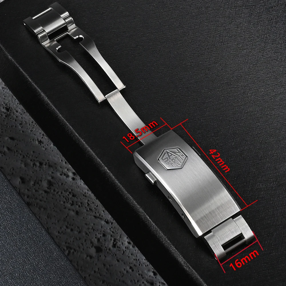 Top Trends: San Martin New Fly Adjustable Clasp Watch Parts Bracelet Clasp For 16mm Specified Model Buckle Folding Clasp Non-universal Shoppable Styles - Image 6